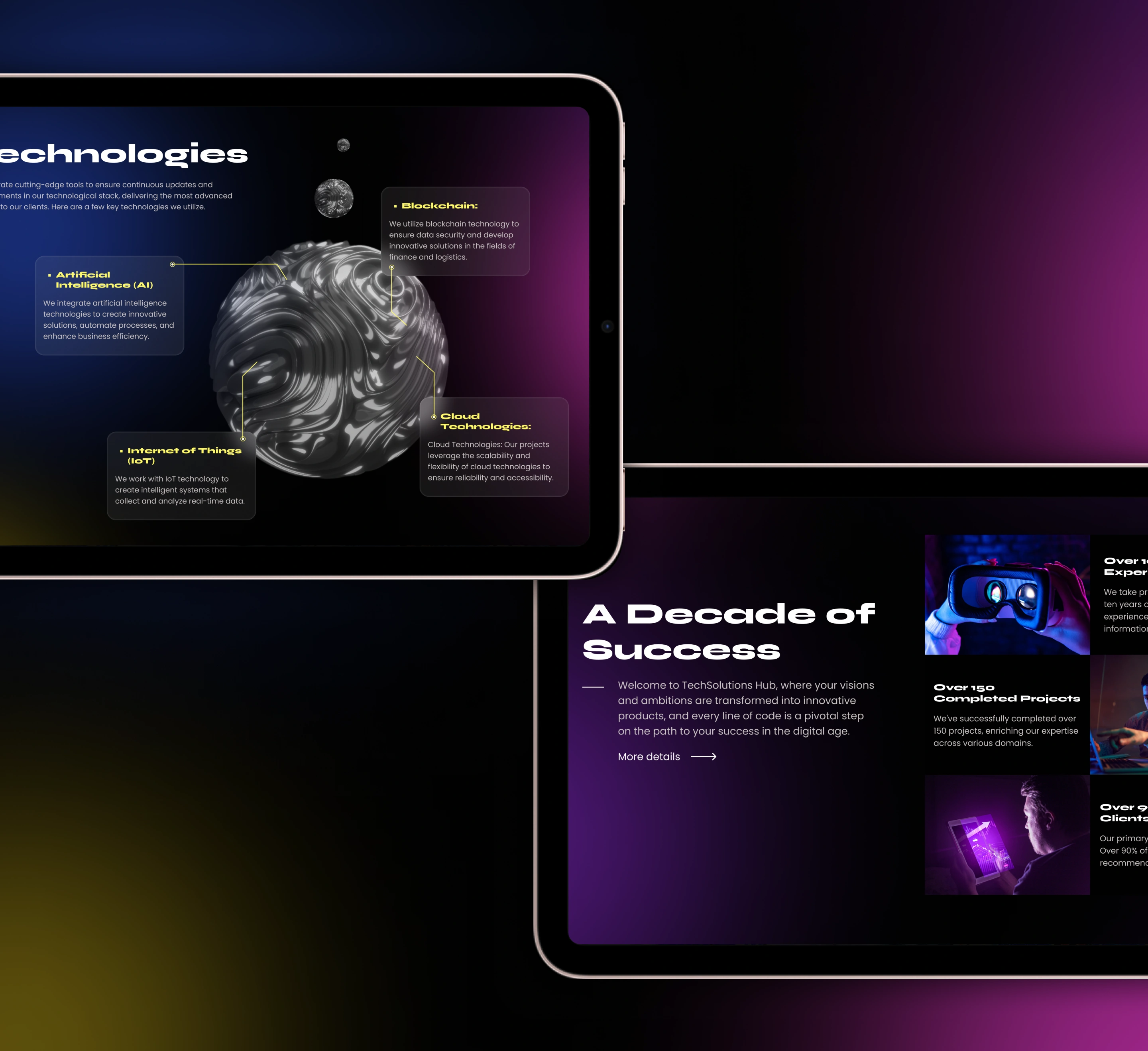 Design & Motion for TechSolutions Hub